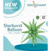 DecoChamp Green Starburst Foil Balloon, 22 Inch