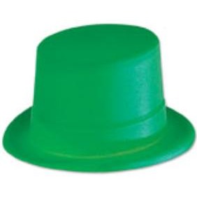 Green Velour Top Hat