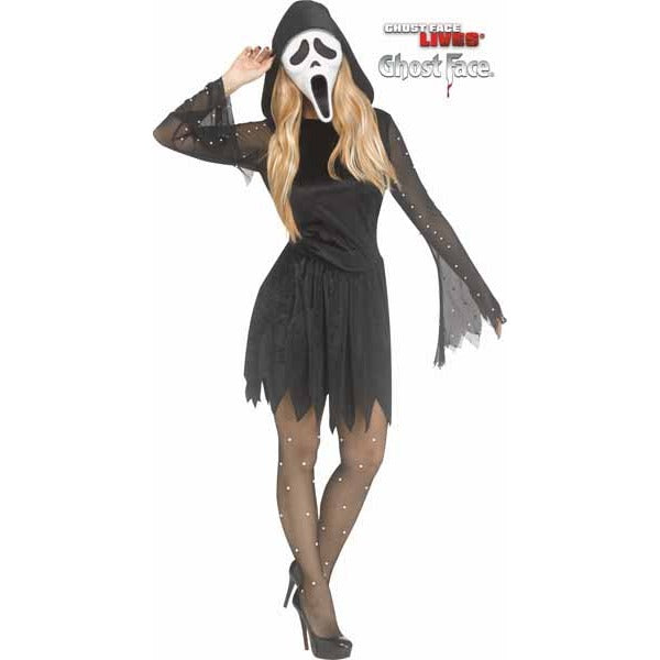 PEARL VELOUR GHOST FACE ADULT 10/14