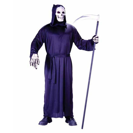 Adult Hooded Horror Robe Costume with Belt, One Size