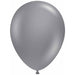 TUFTEX 5-Inch Gray Smoke Latex Balloons, 50 Count