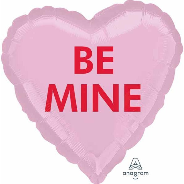 Be Mine Candy Heart 18-Inch Foil Balloon