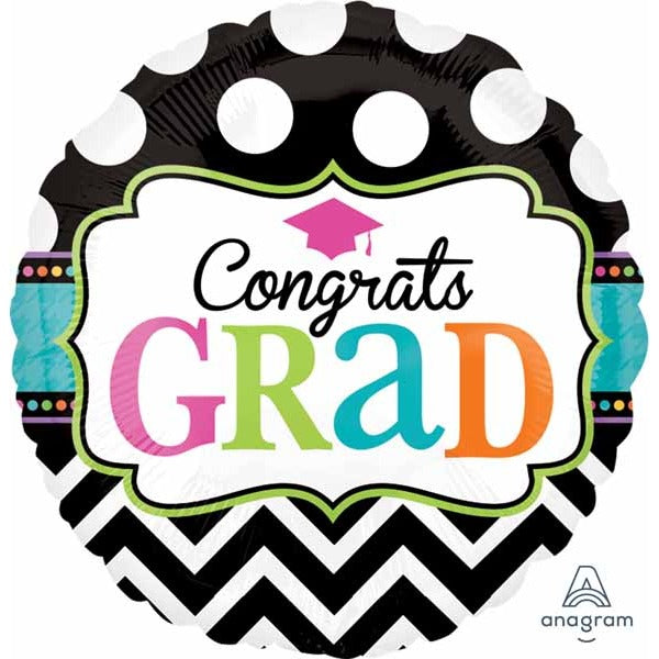 Dream Big Chevron 18-Inch Graduation Foil Balloon