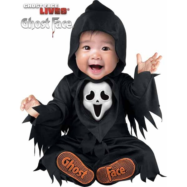 GHOST FACE INFANT MED 12/18 MOS