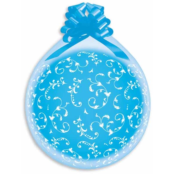 Gemar 18" White Filigree Latex Stuffing Balloons, 25 Count