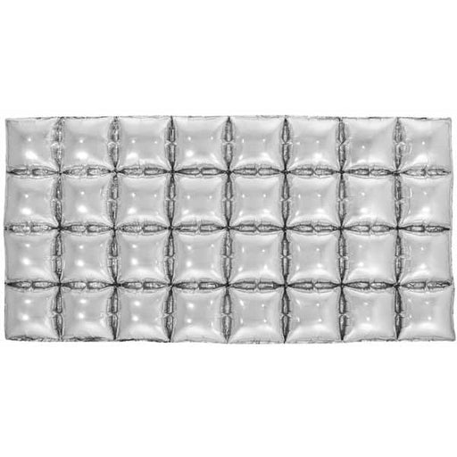 Silver Foil Balloon Backdrop, 44 x 22 Inches