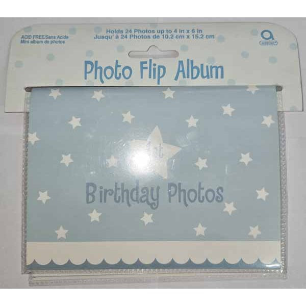 Blue Boy's 1st Birthday Flip Album