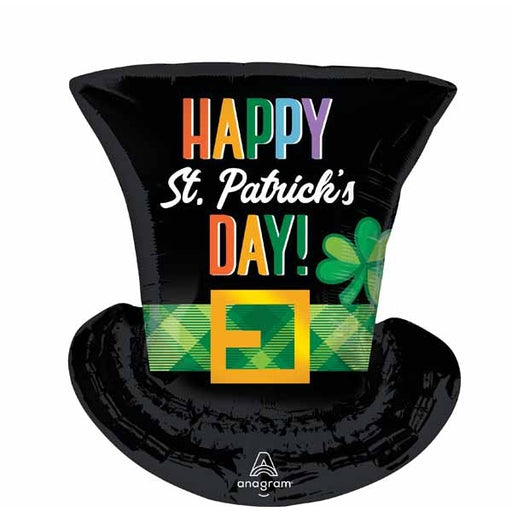 St. Patrick's Day Top Hat Foil Balloon, 24 Inch