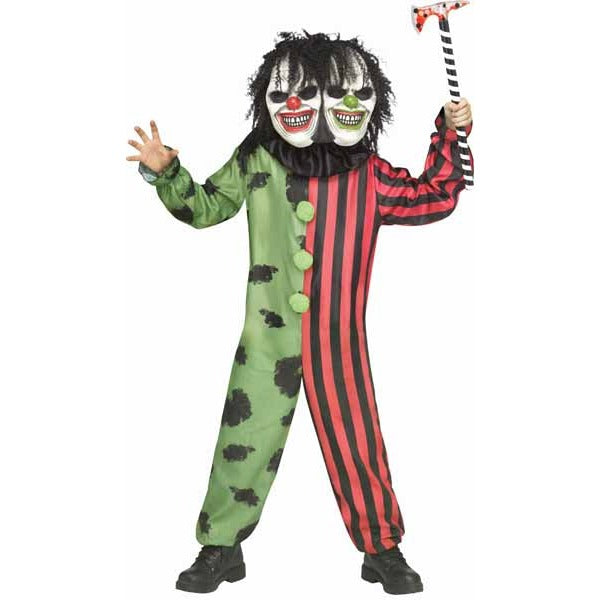 Two-Headed Clown Child Costume, Medium 8/10
