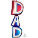 39 Inch DAD Stacker Foil Balloon for Father's Day