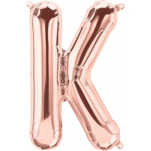 34-Inch Rose Gold Letter K Balloon
