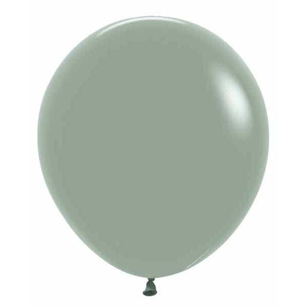 Pastel Dusk Laurel Green 18-Inch Latex Balloons, 25-Pack