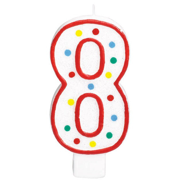 5-Inch Number 8 Birthday Candle