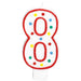 5-Inch Number 8 Birthday Candle