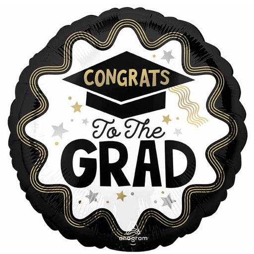 Congrats to the Grad 18" Round Foil Balloon