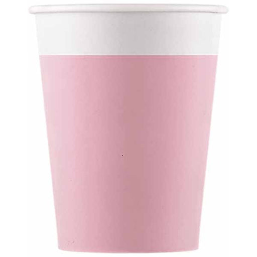 PAPER CUPS 7 OZ 8/PK SOLID PINK