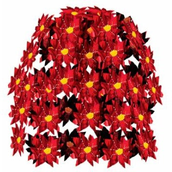 24-Inch Poinsettia Cascade Christmas Decoration