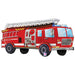 Red Fire Truck Shaped Foil Balloon, 34 Inch