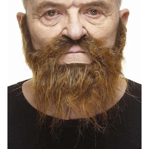 Medium Brown Moustache and Beard Costume Accessory