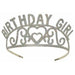 Glittered Happy Birthday Girl Tiara