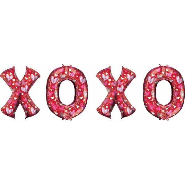XOXO Letter Bunch Balloon