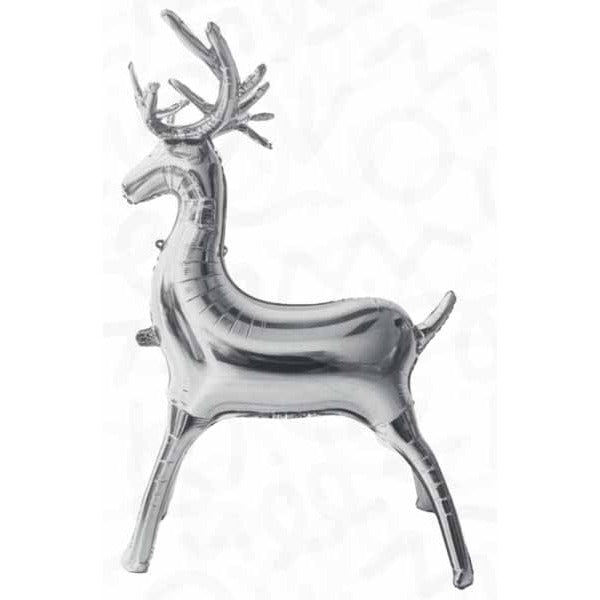 DecoChamp Silver Reindeer Foil Balloon, 34 Inch