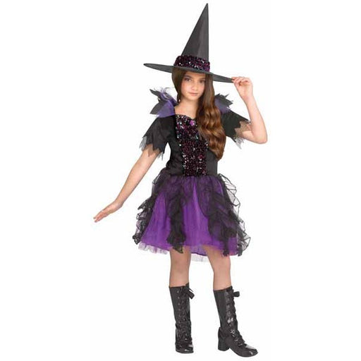 Costume d'enfant sorcière mystique, taille moyenne (8/10)