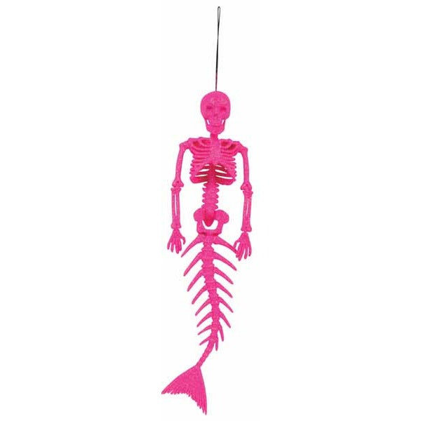 17-Inch Glitter Mermaid Skeleton Decoration