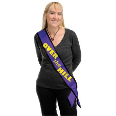 Over-the-Hill Satin Sash, 33 x 4 Inches