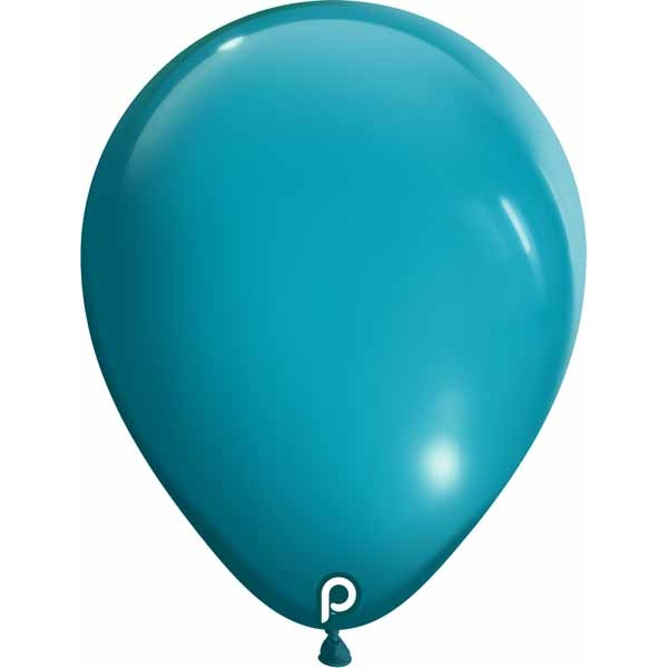 Prima Turquoise 5-Inch Round Latex Balloons, 100 Count