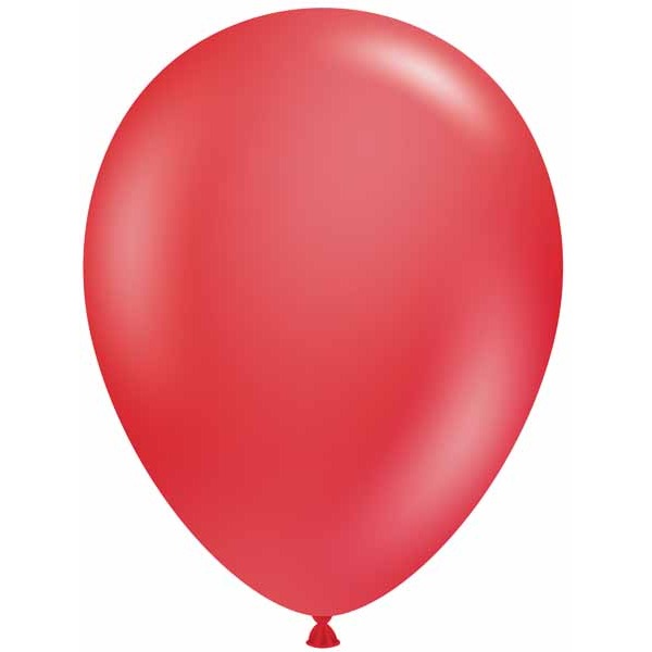 TUFTEX 17-Inch Crystal Red Latex Balloons, 50 Pack