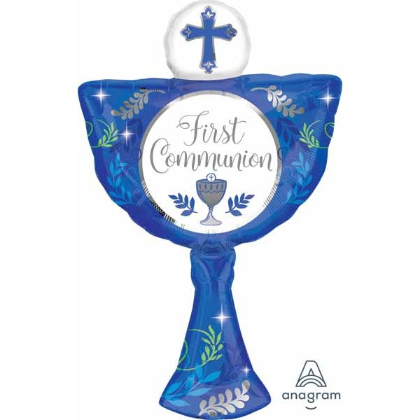 Communion Day Boy 31-Inch Shaped Foil Balloon