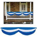 Blue and White Fabric Bunting, 5 ft 10 in