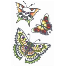 Tinsley Transfers Vintage Butterflies Temporary Tattoo