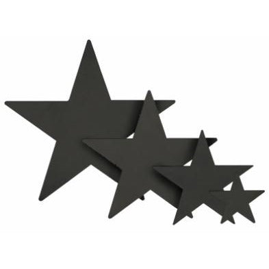 Black Foil Star Decoration, 9 Inch