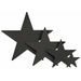 Black Foil Star Decoration, 9 Inch