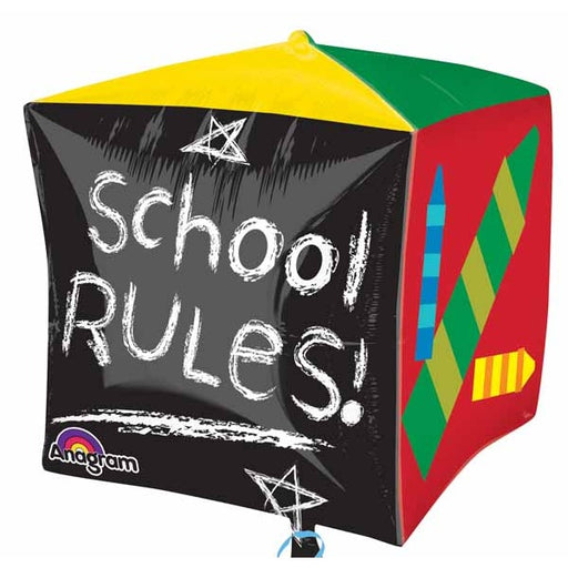 School Days UltraShape Cubez 15-Inch Foil Balloon