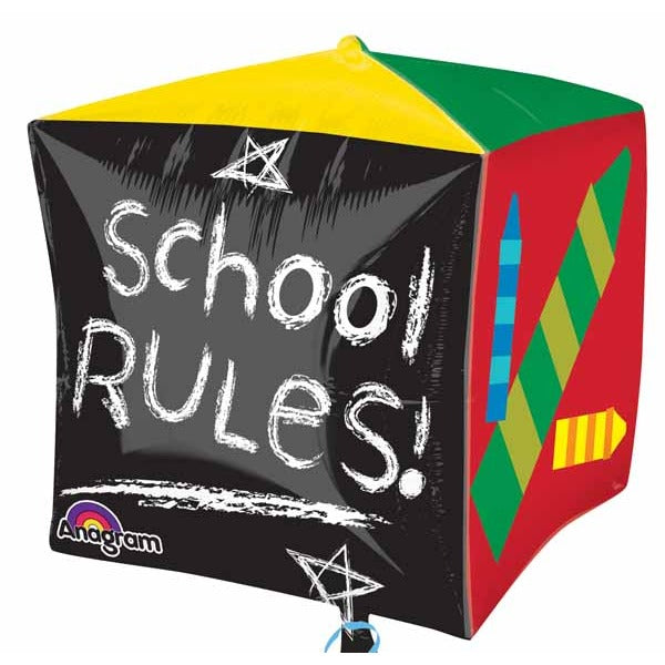 School Days UltraShape Cubez 15-Inch Foil Balloon