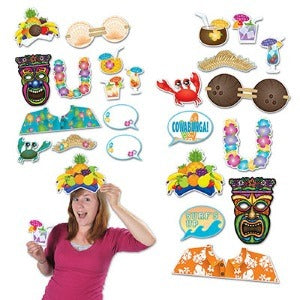 Luau Photo Fun Signs, 12 Count