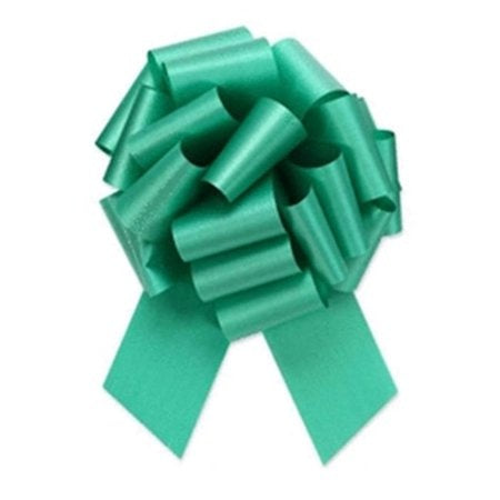 Emerald Green Poly Pull Bow - 8 Inches