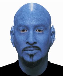 Cinema Secrets Woochie Blue Latex Bald Cap