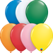 Qualatex 9" Assorted With White Latex Balloon (100/Pk)