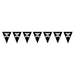 10"X12'JOLLY ROGER PENNANT BANNER 1/PKG