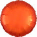 18 Inch Metallic Orange Round Foil Balloon