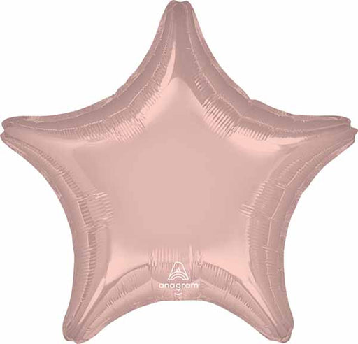 19 Inch Metallic Pearl Pastel Pink Star Foil Balloon