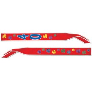 40th Birthday Satin Sash