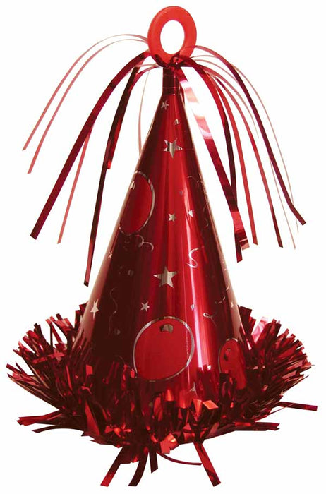 Red Party Hat Balloon Weight, 170 g