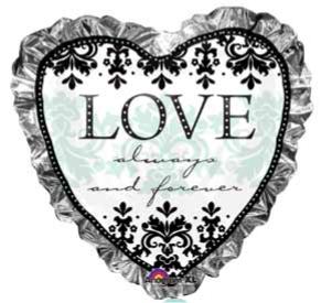 Always & Forever 28-Inch Heart Foil Balloon