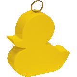 Yellow Duck Plastic Balloon Weight, 80 g