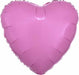 18-Inch Metallic Pink Heart Foil Balloon